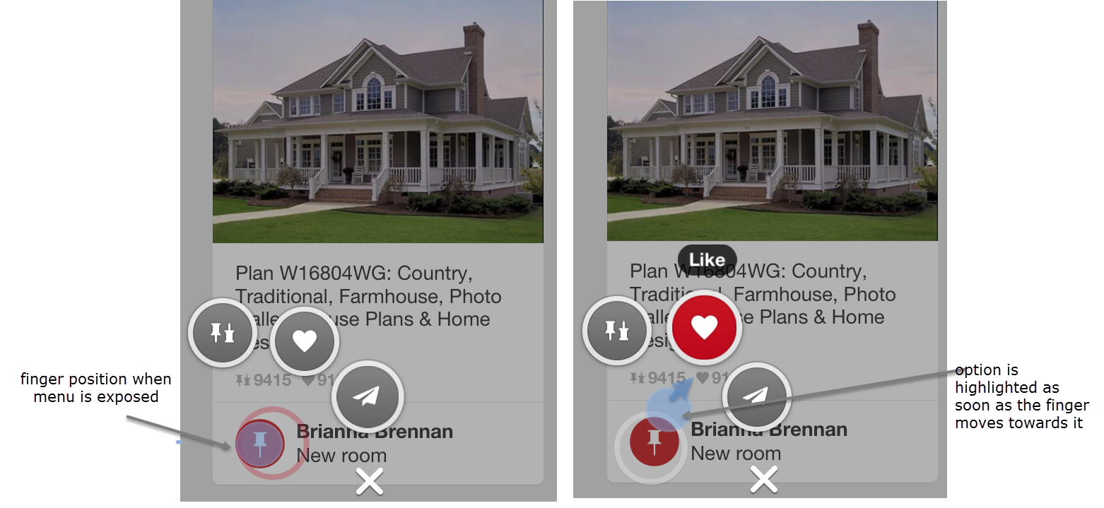 Bon design de menu hiérarchique avec pie menu